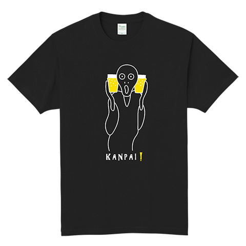 ムンクの叫び×BEER 軽量Tシャツ(オリラボ店)